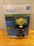 Motion Sensor Wireless Security Spotlight Battery-powered Black Ge 17453 In/out New. Price: $39.99.