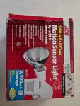 Ace Motion Activated Security Light Weatherproof White Open. Price: $20.00.