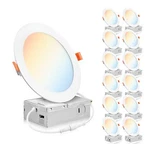 Parmida (12 Pack) 6 Inch Dimmable 5CCT Ultra-thin Led Recessed Ceiling Light ... New. Price: $77.93.