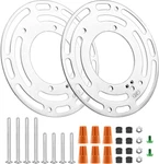2 Pack Universal Light Fixture Mounting Bracket, 4 Inches Diameter Steel Round New. Price: $9.13.