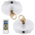 Biglight Spotlight Battery Operated, Led Puck Light, Dimmable Uplight With Remot New. Price: $34.08.