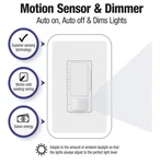 MSCL-OP153M-WH, White Lutron Maestro Motion Sensor Dimmer Switch New. Price: $21.99.