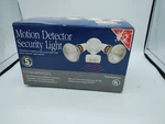 Intelectron 2 Outdoor Motion Detector Security Light BC8008K New Open Box. Price: $8.40.