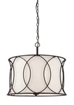 Canarm ICH320A0320 Bronze Monica 3-LIGHT 17-1/2"H Drum Chandelier New. Price: $279.20.