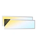 Jc-lgl Led Flat Panel Light, Drop Ceiling Lights 1X4FT-2PACK, White New. Price: $155.64.