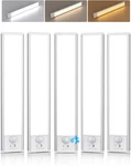 Rechargeable Motion Sensor Under Cabinet Lighting, 5 Pack, Dimmable 3 Colors New. Price: $42.99.