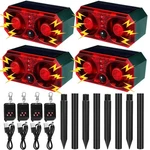 Qualirey 4 Pcs Solar Outdoor Motion Sensor Alarm With Stake Animal Deterrent ... New. Price: $143.89.