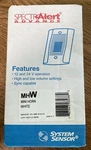 System Sensor Mhw Spectralert Mini Horn, Wall Mount, 12/24V, White, Fire Alarm. New. Price: $15.00.