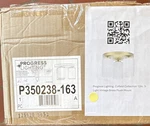 Progress Lighting Cofield Collection 12 3-LIGHT Brass Flush Mount P350238-163 Open. Price: $75.00.