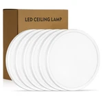 Rovexo 11.4IN Led Flush Mount Ceiling Light 6PK 24W 2427LM Cct New. Price: $89.99.