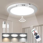 Lineway Rechargeable Motion Sensor Ceiling Light With Remote,battery Operated.... Price: $33.60.