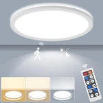 Lezoe 18W Motion Sensor Led Ceiling Light Wired, 1800LM 8.7INCH New. Price: $27.62.