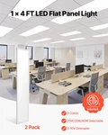1X4 Ft Led Flat Panel Light, 5700 Lm, 2 Pack New. Price: $113.81.