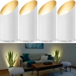 Sunvie 4 Pack Indoor Floor Can 5W Uplighting White New. Price: $98.98.