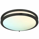 Luxrite 16 Inch Led Flush Mount 5 Cct Dimmable 24W 1920 Lumens Matte Black New. Price: $92.95.