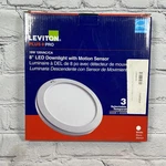 Leviton 8 Led Downlight W/ Motion Sensor & Adjustable Color Temp Energy Star New. Price: $24.99.
