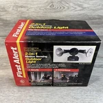 First Alert, 2 1 Security Motion Sensing Floodlight Black Open Box. Price: $19.54.