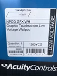 Acuity Controls Nlight Wallpod Touch Screen White (npod Gfx Wh) (*200YCG) New. Price: $200.00.
