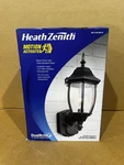 Heath Zenith Black Motion-sensing Incandescent Wall Lantern 3196540 New. Price: $55.99.