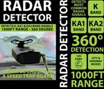 Gadget Gear Radar Detector 1000 Ft Range (new). Price: $15.00.