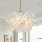 Bubble Globe Swirl Glass Chandelier 8 Lights Semi Flush Mount Ceiling Lighting New. Price: $489.99.