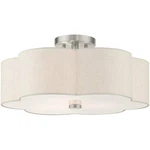 Livex Lighting 58064-91 Solstice Semi-flush Mount Brushed Nickel New. Price: $291.96.