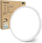 Hepside 12INCH Flush Mount Light Fixture White, 28WATT, Dimmable & 3000K-4500K-6 New. Price: $22.76.