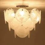 Semi Flush Mount Chandelier, Modern Ceiling Light Fixtures With Glass, 4 Ligh... New. Price: $121.19.