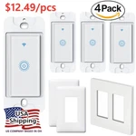 Nexete Smart Wifi Light Switch Remote Alexa Google Voice Control Life App New. Price: $23.99.