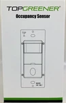 New Topgreener TDOS5-W White Motion Sensor Occupancy Vacancy Light Switch 1-POLE. Price: $14.99.