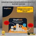 New Simplisafe 13 Piece Wireless Home Security System W/ Outdoor Cameras Sealed. Price: $389.95.