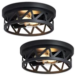 Black Flush Mount Ceiling FIXTURE,2-LIGHT Hallway Fixtures Ceilin... New. Price: $46.82.