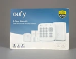 Eufy Security 5-PIECE Alarm Kit: Homebase, Keypad, Sensors Open. Price: $74.99.
