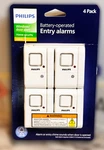 Philips Security Window And Door Alarm, 4 Pack, 8 Wireless, LRM3320W/27 New. Price: $34.99.