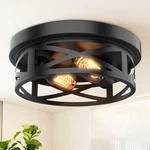 Aoztomlux Flush Mount Ceiling Light Fixture - 2 Modern 1PCS, Black New. Price: $30.29.