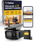 Vosker - Vkx Wireless Outdoor Solar 4G Lte Security Camera W/stainless Cage New. Price: $259.99.