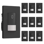 Matte Black Motion Sensor Light Switch, 120 Coverage, 10 Pack New. Price: $174.99.