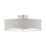 Livex Park Ridge 3 Light Semi Flush Mount, Brushed Nickel 60425-91 New. Price: $269.96.