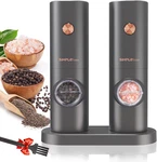 Electric Salt Pepper Grinder Set, One-handed, Battery Powered, Adjustable Co New. Price: $26.08.