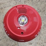 System Sensor PC2RLED Fire Alarm Audible Visual Appliance Red Used. Price: $20.00.