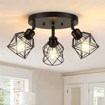 Baocuz Kitchen Flush Mount Ceiling Adjustable 3-LIGHT, Black New. Price: $45.43.