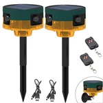 Qxmh Solar Outdoor Motion Sensor Alarm Dog Barkinggunshot Sound 129DB Loud New. Price: $99.75.