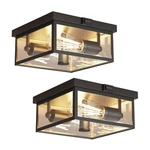 Outdoor Ceiling Light Motion Sensor Flush Mount 10.5IN 2PACK Craftersmark Porch New. Price: $124.99.