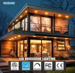 Volisun 12 Pack 7 Inch 5CCT Recessed With Night Light,canless Led New. Price: $75.01.