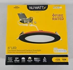 4X Nuwatt 6 Inch Recessed Lights 5CCT Led 2700K-5000K Dimmable Hour Fire Rated New. Price: $99.99.
