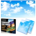 Angsylth 2 Pcs Fluorescent Light Covers - 4 Pack, Blue Skies & White Clouds New. Price: $15.17.