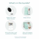 Lumi Pampers Smart Baby Monitor And Sleep System Registry Bundle & Diapers New. Price: $249.00.