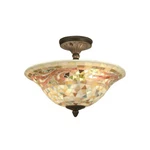 Dale Tiffany Bradshaw Mosaic Flush Mount 8780-3LTF New. Price: $194.99.