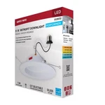 Satco White 5-6 In. Aluminum Led Dimmable Recessed Downlight 8 New. Price: $36.77.