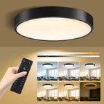 13 Inch Flush Mount Ceiling Light Remote 5CCT Dimmable 25W 2500LM Black New. Price: $82.24.